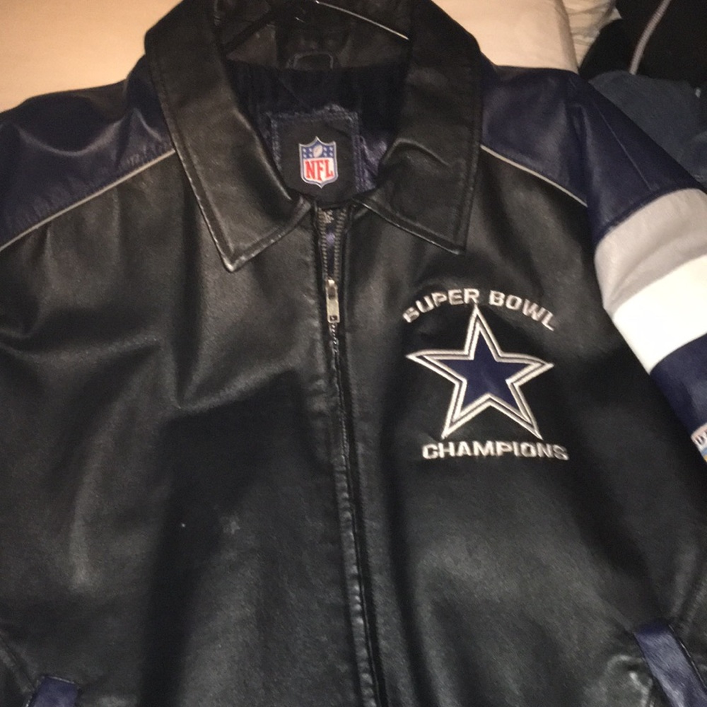 All leather Dallas Cowboys jacket size 2XL